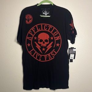 NWT Affliction men’s t-shirt.